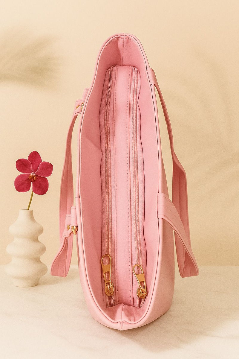 Osman Pink Quilted Handbag for Women - Image 3